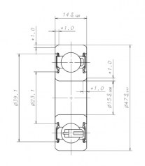 Подшипник Генераторные подшипники Подшипник B15-86AT1XDDG3 W-G01 по выгодным ценам Кропоткин