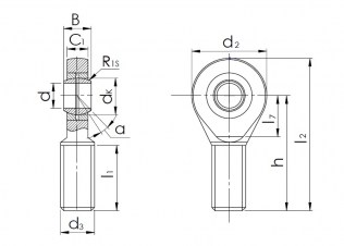 Подшипник Шарнирные головки с внешней резьбой Подшипник SAL 10 T/K (POS 10 L) по выгодным ценам Кропоткин